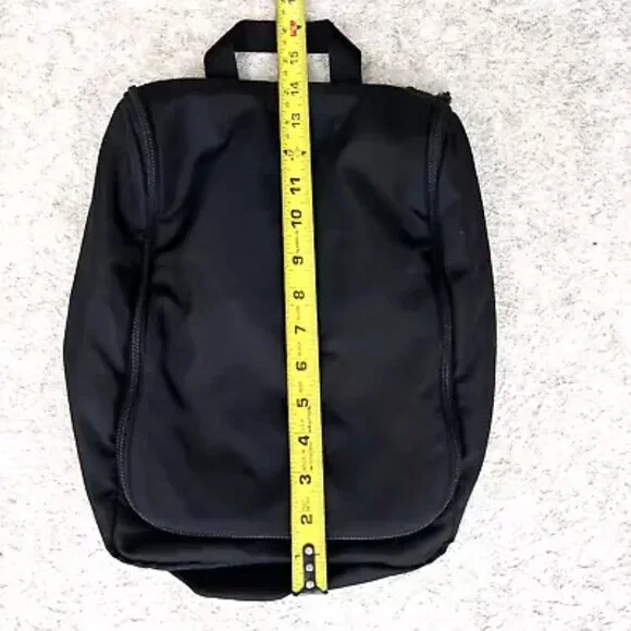 LL Bean Travel Toiletry Bag Caddy Hanging Personal Organizer Black Nylon - Picture 2 of 4